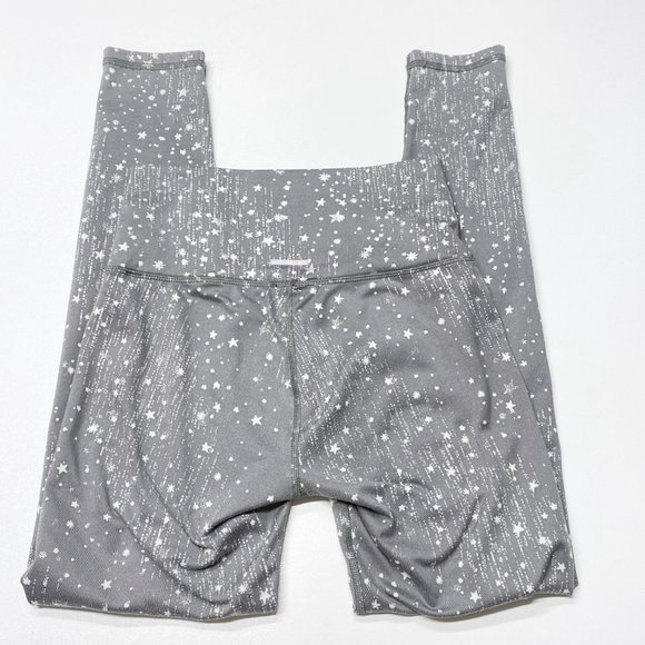 Aerie Play Leggings Silver Grey Star Print - Picture 5 of 9